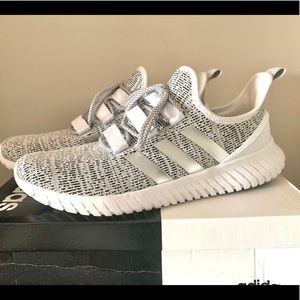 Adidas Kaptir Mens Shoes White/Silver Size 13